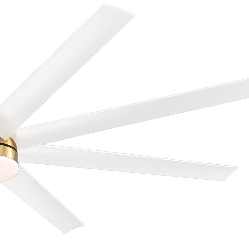 72 Inch Gold LED Ceiling Fan with Light Remote(8-Blade)
