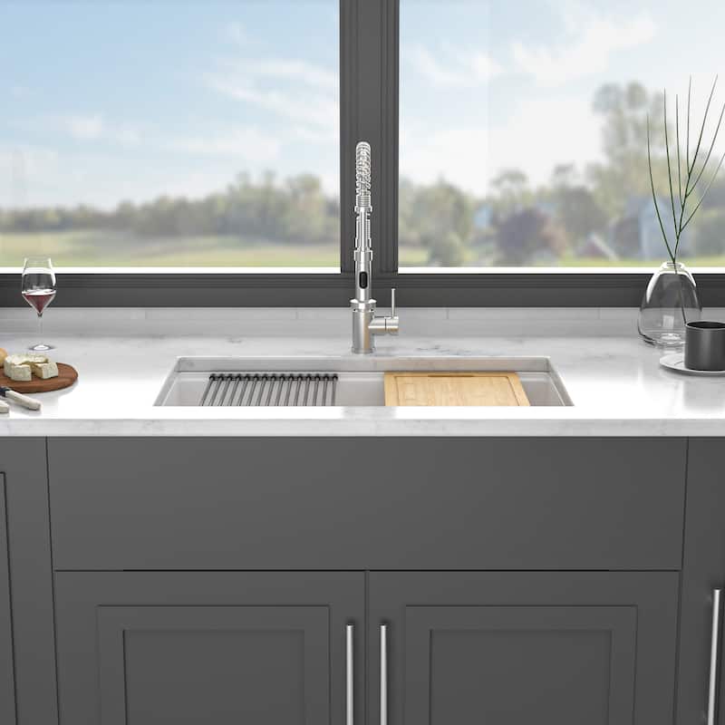 Granite Composite Workstation Undermount Kitchen Sink