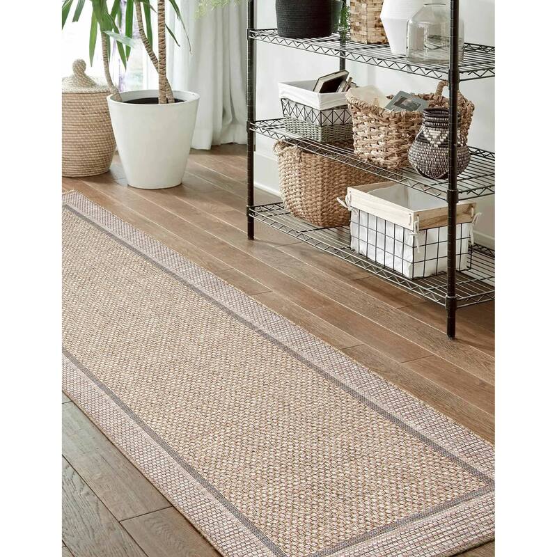 ECARPETGALLERY Machine Woven Brooks Taupe Area Rug