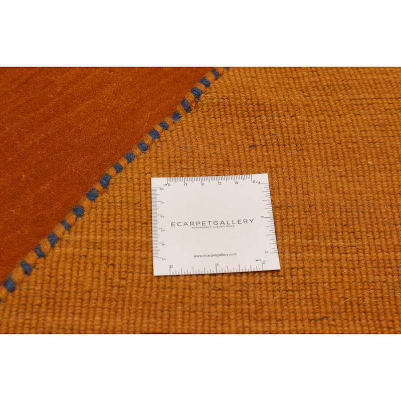 Kashkuli Gabbeh Orange Rug 9'9" x 9'9" - 9'9 x 9'9