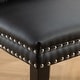 preview thumbnail 14 of 13, GDFStudio - Nikki Modern Wood Upholstered Dining Chair with Tufted Back and Nailhead Trim, Set of 2