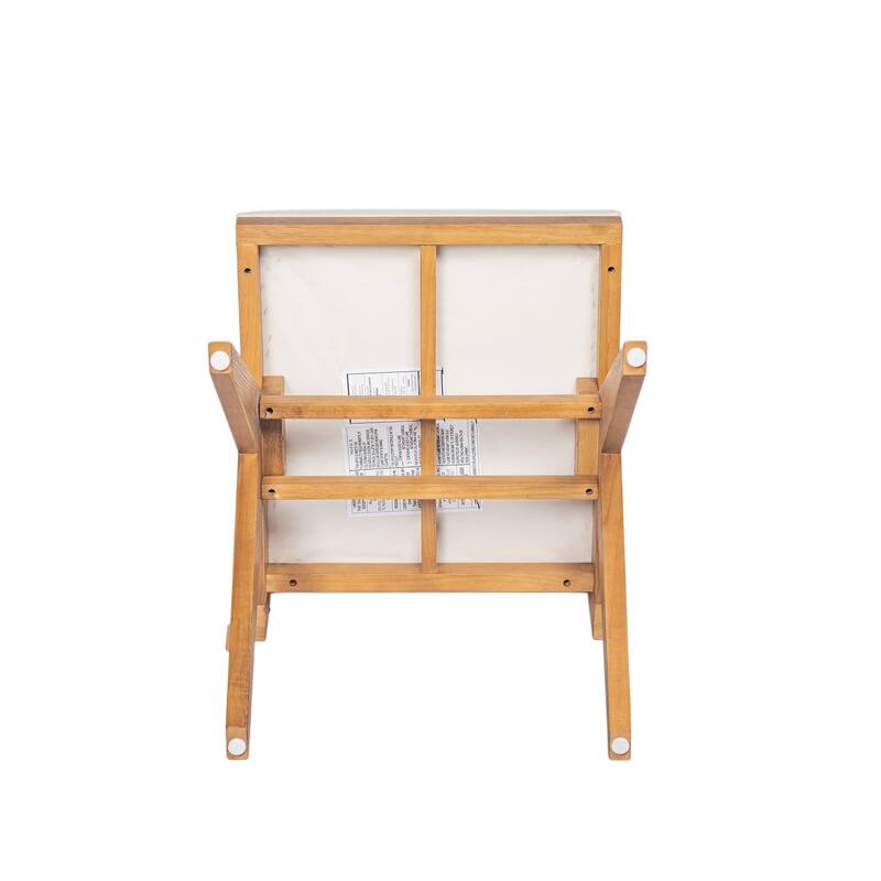 Dining Chairs Set of 2, Ergonomic Upholstered Kitchen Side Chairs, Accent Chairs with Rattan Backrest & Solid Wood Legs