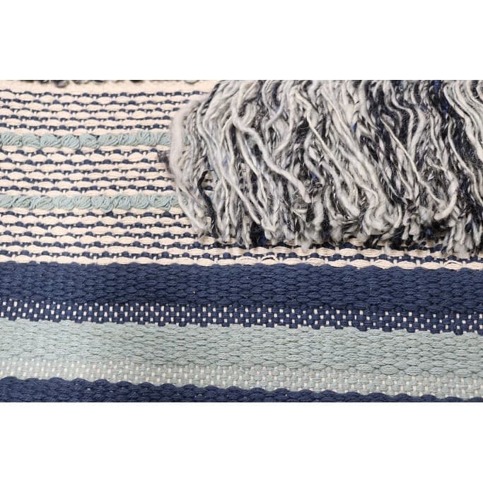Home&Manor Wool and Cotton Large Macrame Wall Hanging with Rod Included - Exact Size
