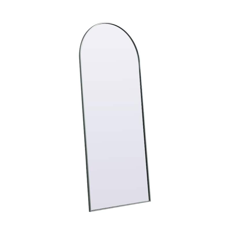 Indigo Home Metal Frame Arch Full Length Mirror 32x76 Inch