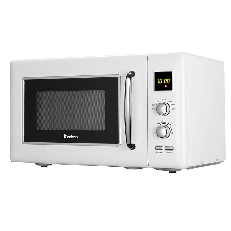 ZOKOP 0.9 Cu.ft. 900W Retro Countertop Microwave
