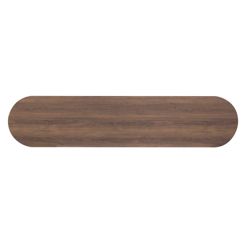 Modern Minimalist TV Stand for TV up to 80 Inches with 3 Drawers, 1 Shelf & 2 Cabinets - 70.8" D x 15.8" W x 18.2" H