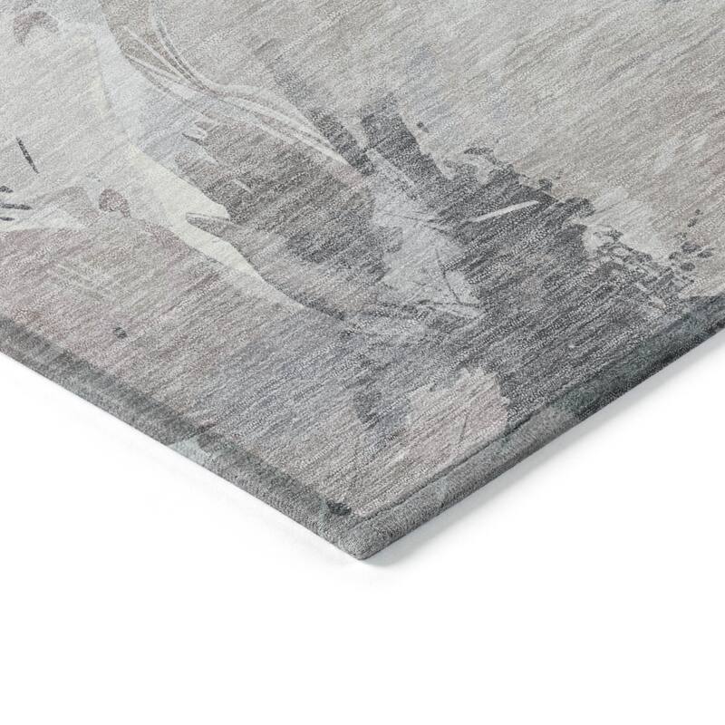 HomeRoots Floral Transitional Rectangle Outdoor Rug