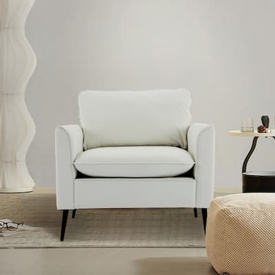 Cat Paw Leather Upholstered Accent Chair