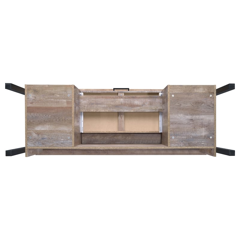 Samson Weathered Oak 4-drawer Office Desk