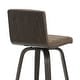 preview thumbnail 24 of 78, Skara Mid-Century Swivel Counter Stool, Upholstered Counter Height Chair with Bentwood Legs