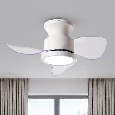 Ceiling Fans with Lights 22 inch Quiet Ceiling Fan Large Airflow Remote Control 3 Color Temperature for Bedroom Kitchen