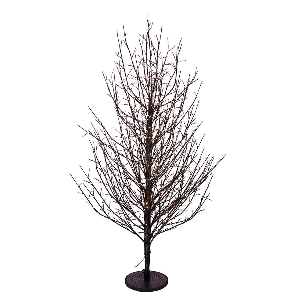 Kurt Adler 4-Foot Dark Brown Twig Tree with 1000 Warm white Cluster Lights - 4'