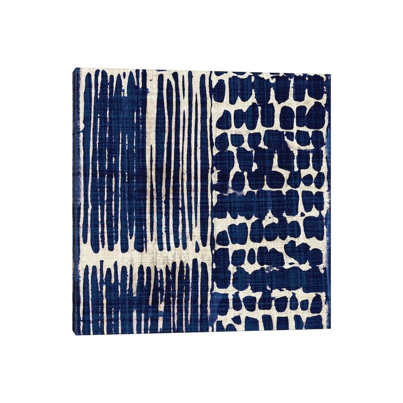 iCanvas "Indigo Batik III" by Wild Apple Portfolio Canvas Print