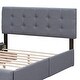 preview thumbnail 10 of 12, Queen Size Murphy Bed Wall Bed w/ Drawer & Sockets & USB Ports, Dark Gray