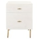 preview thumbnail 21 of 80, SAFAVIEH Genevieve 2-drawer Nightstand
