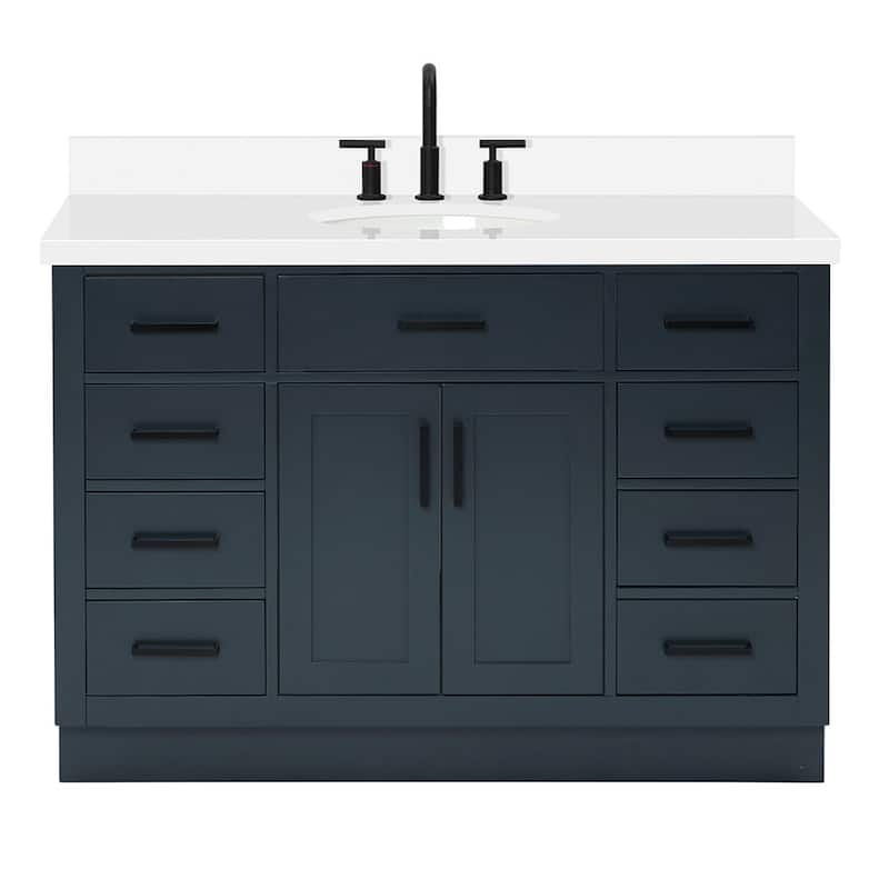 Ariel T049SWQOVO Hepburn 49" Free Standing Single Basin Vanity Set