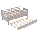 preview thumbnail 11 of 9, Twin Loft Bed w/Safety Fence, Climbing Ladder, Storage Drawers&Trundle