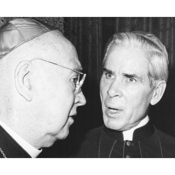 Art print POSTER Sheen CANVAS Francis Cardinal Spellman and Bishop Fulton J