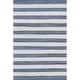 preview thumbnail 11 of 9, Home Conservatory Striped Rag Handwoven Cotton Area Rug - 2'6" x 8' Runner