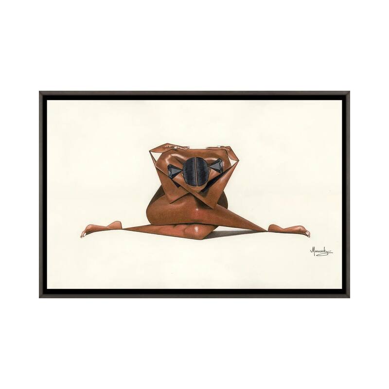 iCanvas "Black Diamond II" by Manasseh Johnson Framed - Charcoal - 18x26