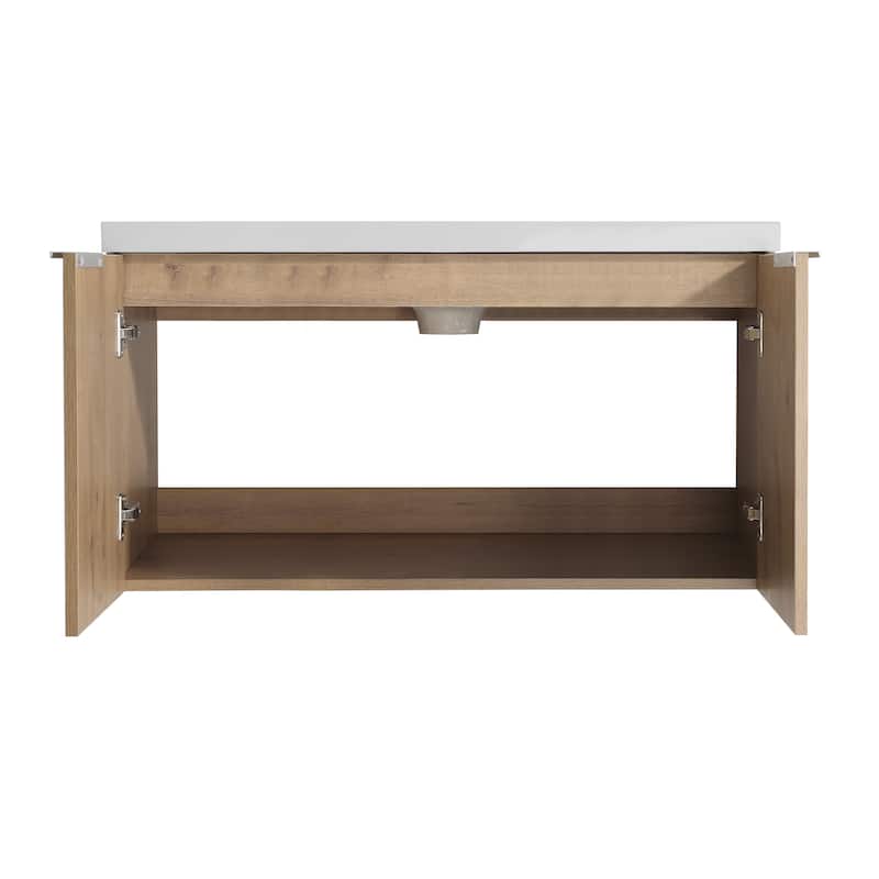 Bathroom Vanity With Sink In 24/30/36 Inch, Floating Bathroom Vanity With Soft Close Door