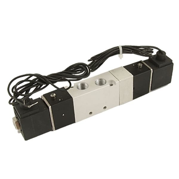 Unique Bargains DC 24V 2 Head 3 Positions Pneumatic Air Solenoid Valve