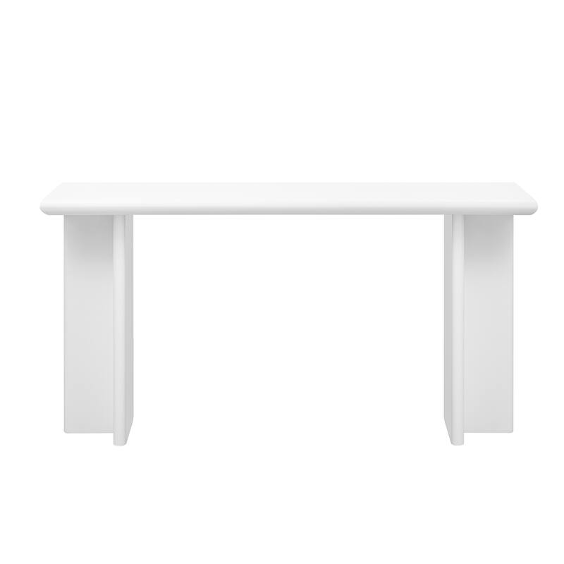 59 Inch Entryway Console Table with L-Shaped Legs （3 Colors）