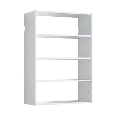 Devi Wall Mounted Wood Closet System - 13.78"D x 94.49"W x 45.28"H