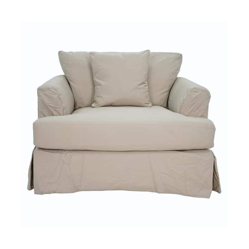 Zack Slipcover Chair - Beige