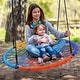 preview thumbnail 2 of 4, Trekassy 750lbs Spider Web Tree Swing 45 inch for Kids Adults with Swivel, 2pcs Tree Hanging Straps