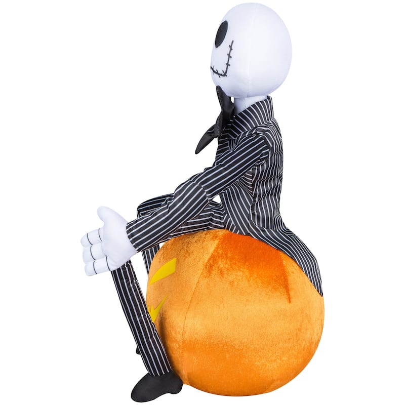 Gemmy Jack Skellington on Jack O' Lantern Halloween Greeter