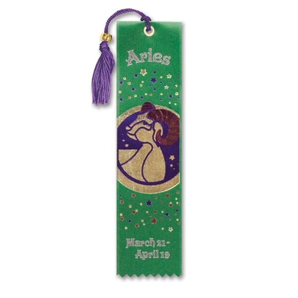 Pack of 6 Green ''Aries'' Bookmarks 2'' x 7.75'' - N/A