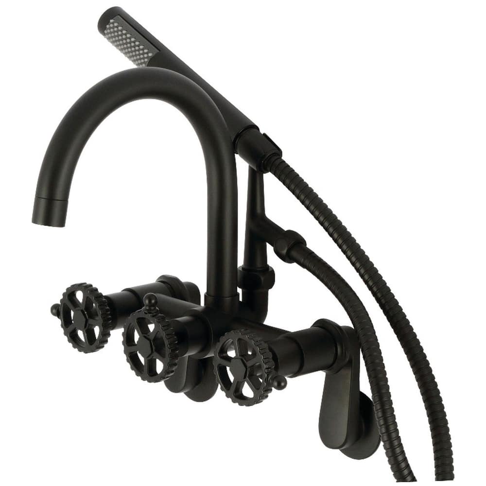 Kingston Brass AE815.CG Fuller Wall Mounted Tub Filler with Built-In