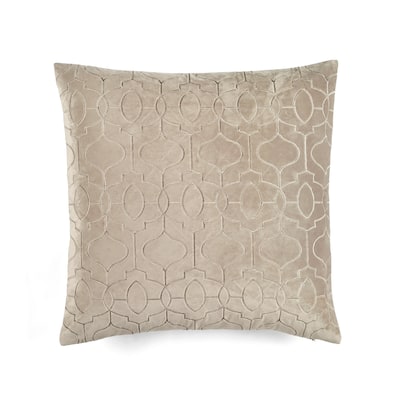 Lush Decor Geo Textured Velvet Decorative Pillow Cover