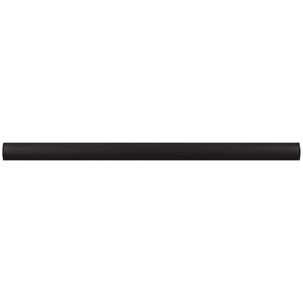 Apollo tile 0.5" x 8" Arte Matte Black Ceramic Tile (0.3 sq ft/case) - 10 Pack