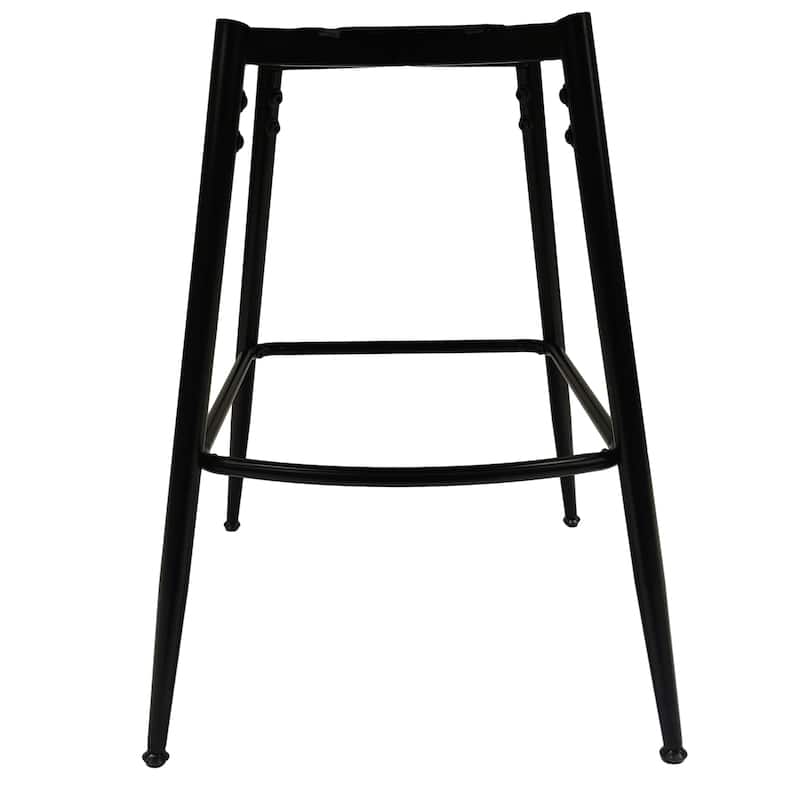 Woven Bar Stool Set of 2,Black legs Barstools