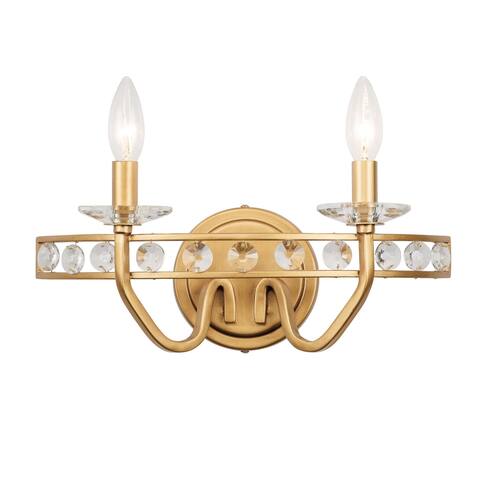 Monroe 2-Light Crystal Bath