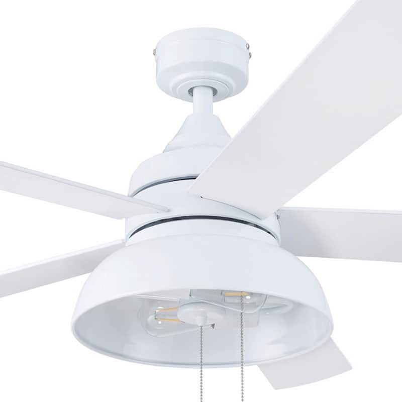 52" Prominence Home Brightondale Indoor/Outdoor Industrial Farmhouse Ceiling Fan, Damp Rated