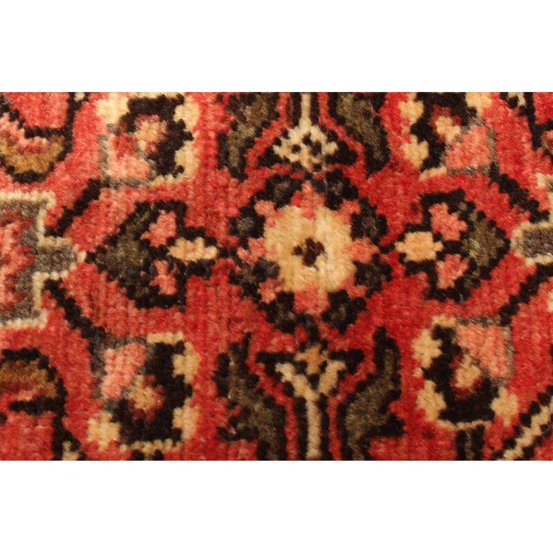 ECARPETGALLERY Hand-knotted Andelz Red Wool Rug - 3'3 x 10'0