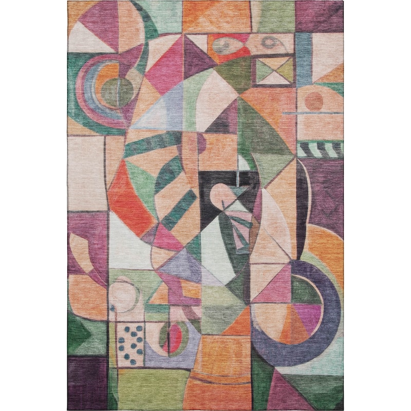 Premium Washable Super Soft Mosaic Contemporary Mayfield Rug