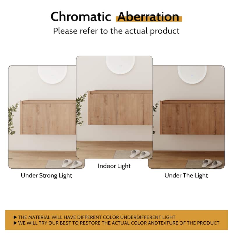 24/30/36/48/60 Inch Floating Bathroom Vanity Cabinet with Soft Close Door (Without Sink)