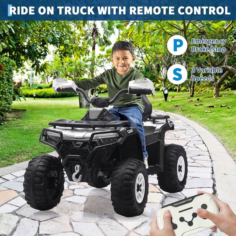 12V Electric Ride on ATV Car for Kids 3-8 Years Best Gifts