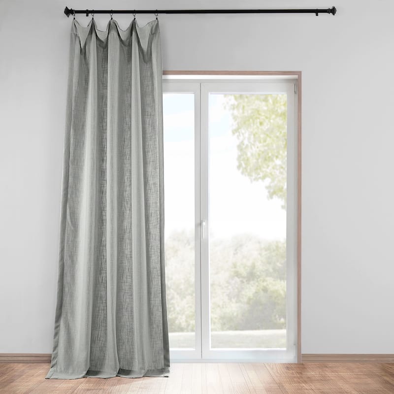 Exclusive Fabrics Heavy Faux Linen Curtain (1 Panel)