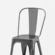 preview thumbnail 32 of 116, Industrial Metal 18 Inch Stackable Dining Chair Set
