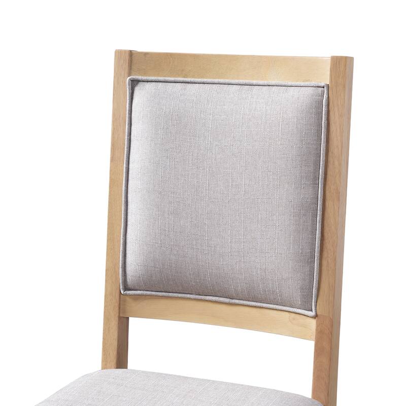 82" Rustic Extendable Dining Table Set: 7-Piece Trestle Table with 6 Upholstered Chairs & 2 Removable Leaves