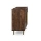 preview thumbnail 6 of 10, Classic Home Norwood 2-Door Mango Wood Cabinet in Dark Brown