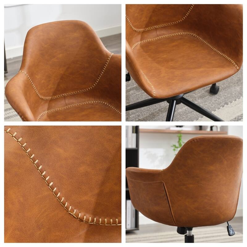 Rolling Swivel Height Adjustable Ergonomic Chair with Back Support