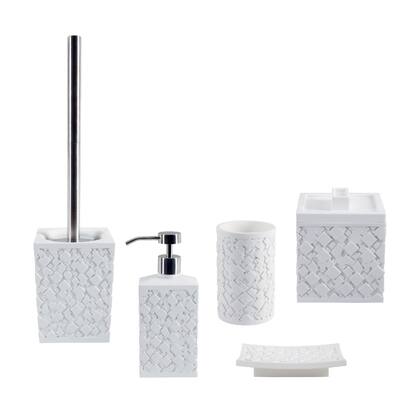 5-Piece Bathroom Accessories Set Spirella Agda White