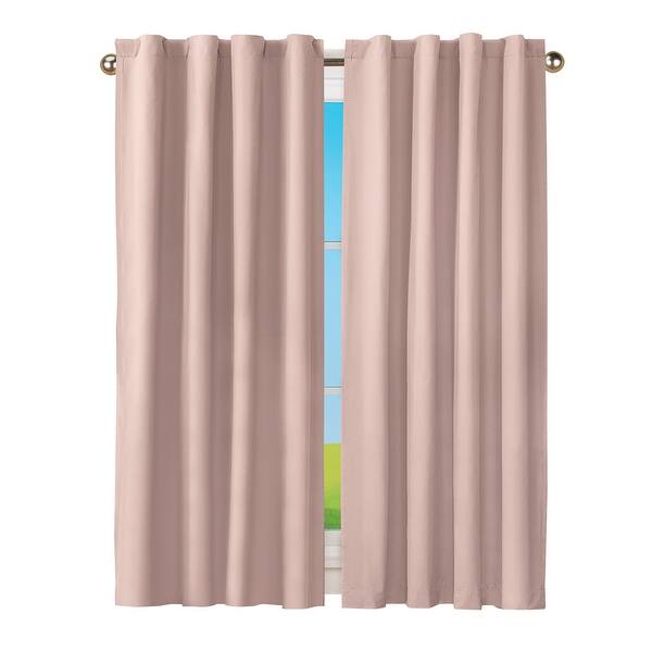 slide 1 of 1, Energy-Efficient Cyrus Back Tab Blackout Curtain Panel
