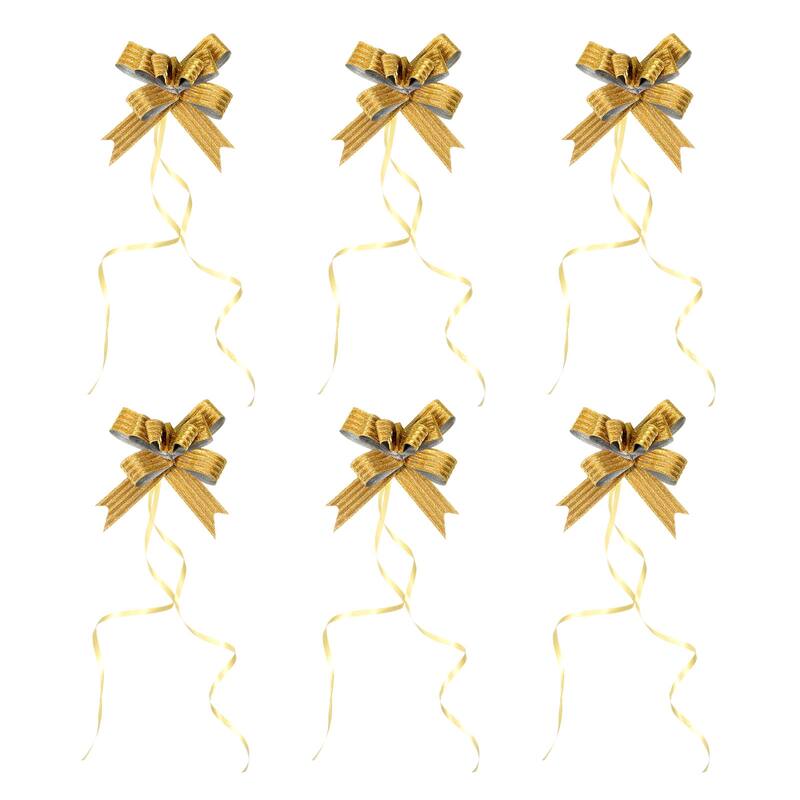 40Pcs 2" Pull Bows Present Wrapping String Bows Striped Style Ribbon